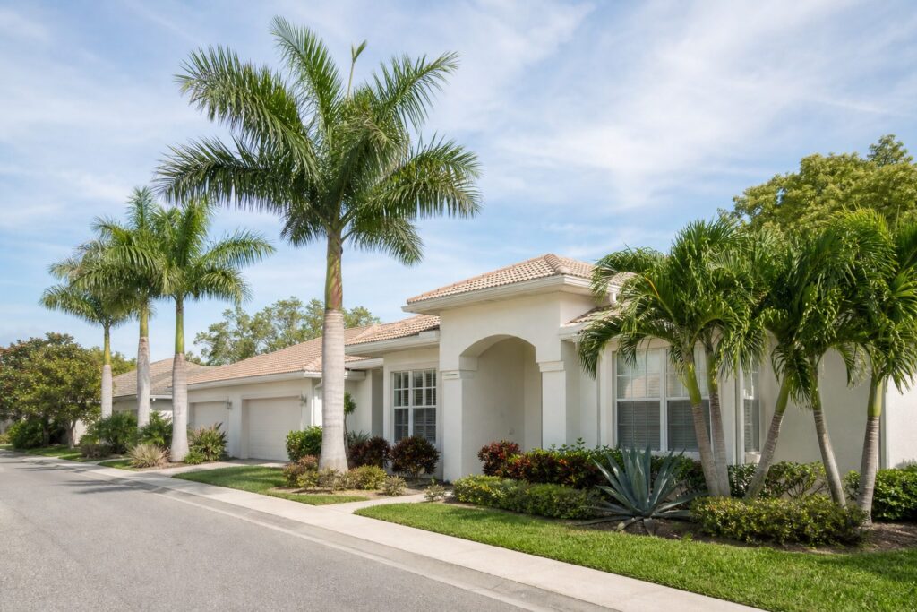 Clearwater neighborhood with well-kept homes and quiet residential streets, an established residential neighborhood