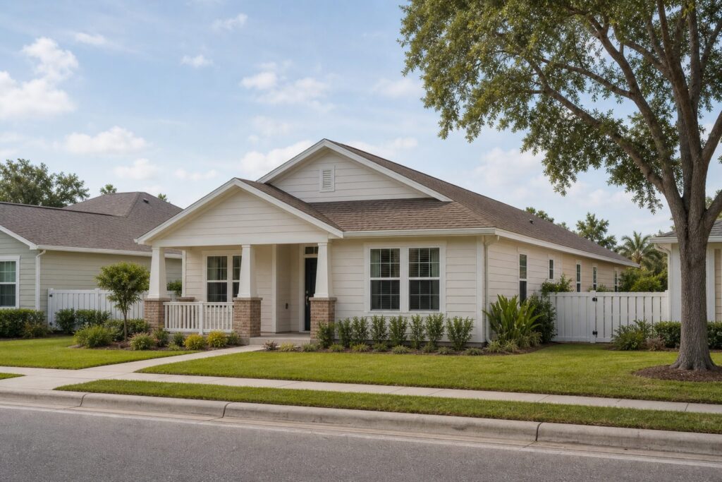 Lakeland neighborhood with well-kept homes and quiet residential streets, an established residential neighborhood